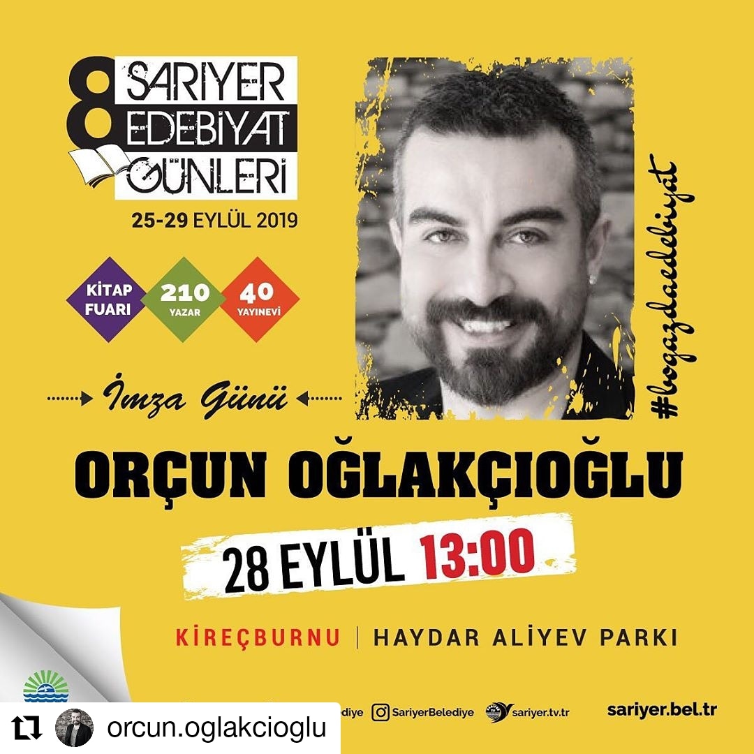 Değerli Şair ve derki yazarımız Orçun Oğlakcıoğlu imza günü 